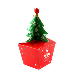Het grappige Embleem die van de de Boomdoos van Kerstmis Verpakkende Dozen Kleine Giftdozen drukken